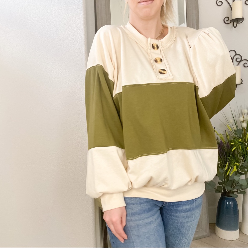 Colorblock sweater